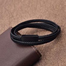 Load image into Gallery viewer, Black Magnetic Wristband
