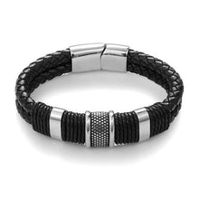 Load image into Gallery viewer, Black/Gold Magnetic Wristband