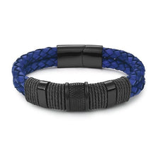Load image into Gallery viewer, Black/Gold Magnetic Wristband