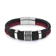 Load image into Gallery viewer, Black/Gold Magnetic Wristband