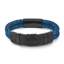 Load image into Gallery viewer, Black/Gold Magnetic Wristband